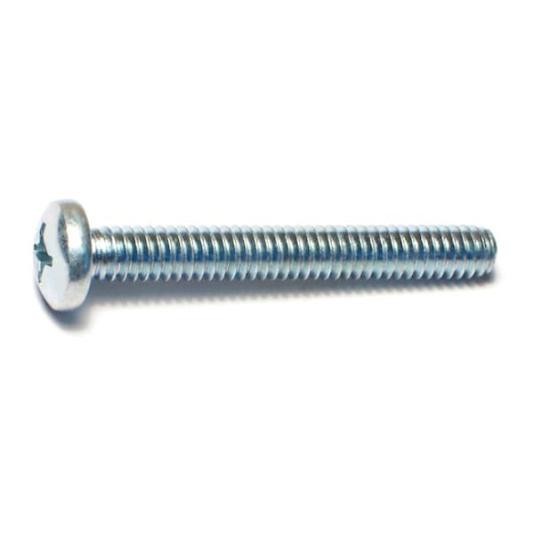 Midwest Fastener 1/4"-20 x 2 in Phillips Pan Machine Screw, Zinc Plated Steel, 18 PK 77526 - main
